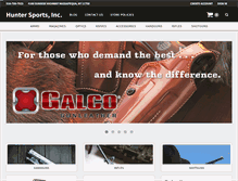 Tablet Screenshot of huntersports.com